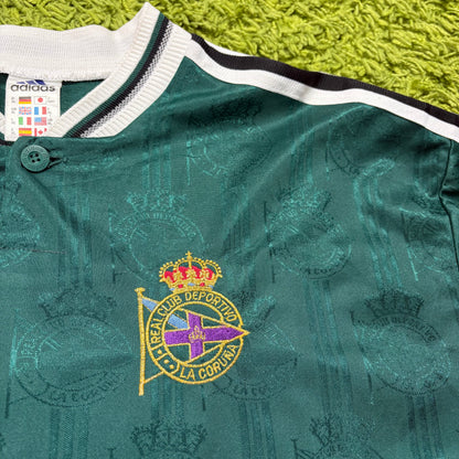 Adidas Deportivo La Coruna Scalomi Trikot Grün Größe XL Langarm 1999 2000