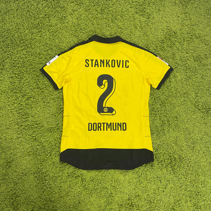 Puma BVB Borussia Dortmund Stankovic Trikot gelb Größe L 2015 2016