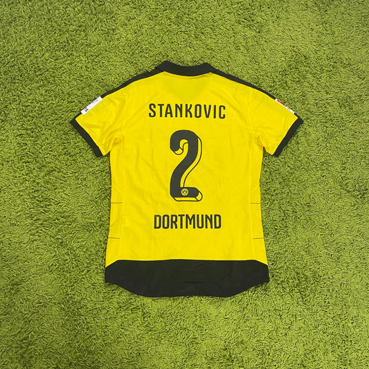 Puma BVB Borussia Dortmund Stankovic Trikot gelb Größe L 2015 2016