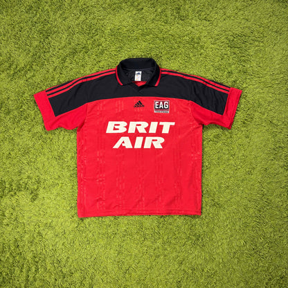 Adidas Guingamp Trikot rot schwarz Größe XL 2000 2001