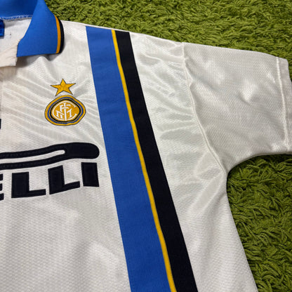 Umbro Inter Mailand Milan Milano Ronaldo R9 Trikot Weiß Größe XL 1997 1998 fenomeno