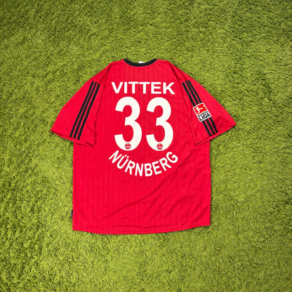 Adidas 1. FC Nürnberg Vittek Trikot rot Größe XL 2004 2005 matchworn