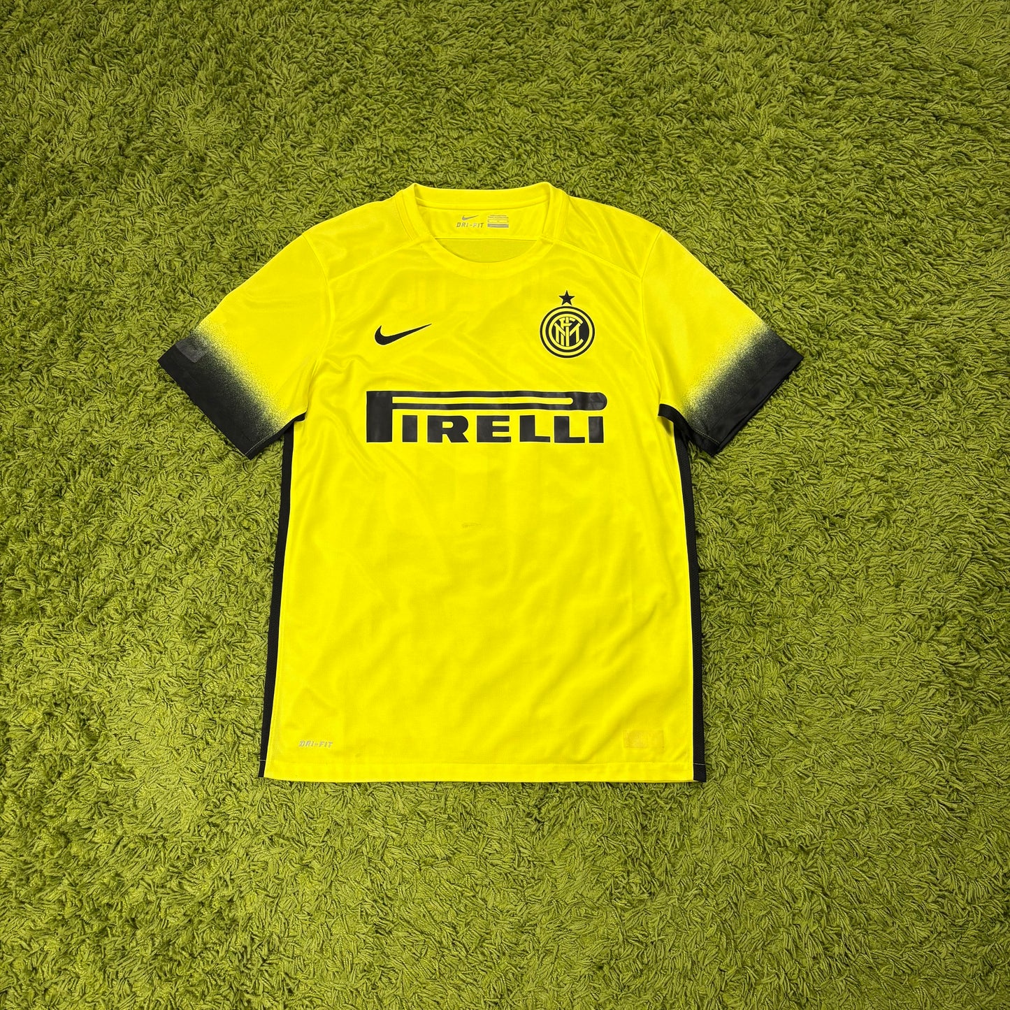 Nike Inter Mailand Milan Jovetic Trikot Gelb Größe M 2015 2016