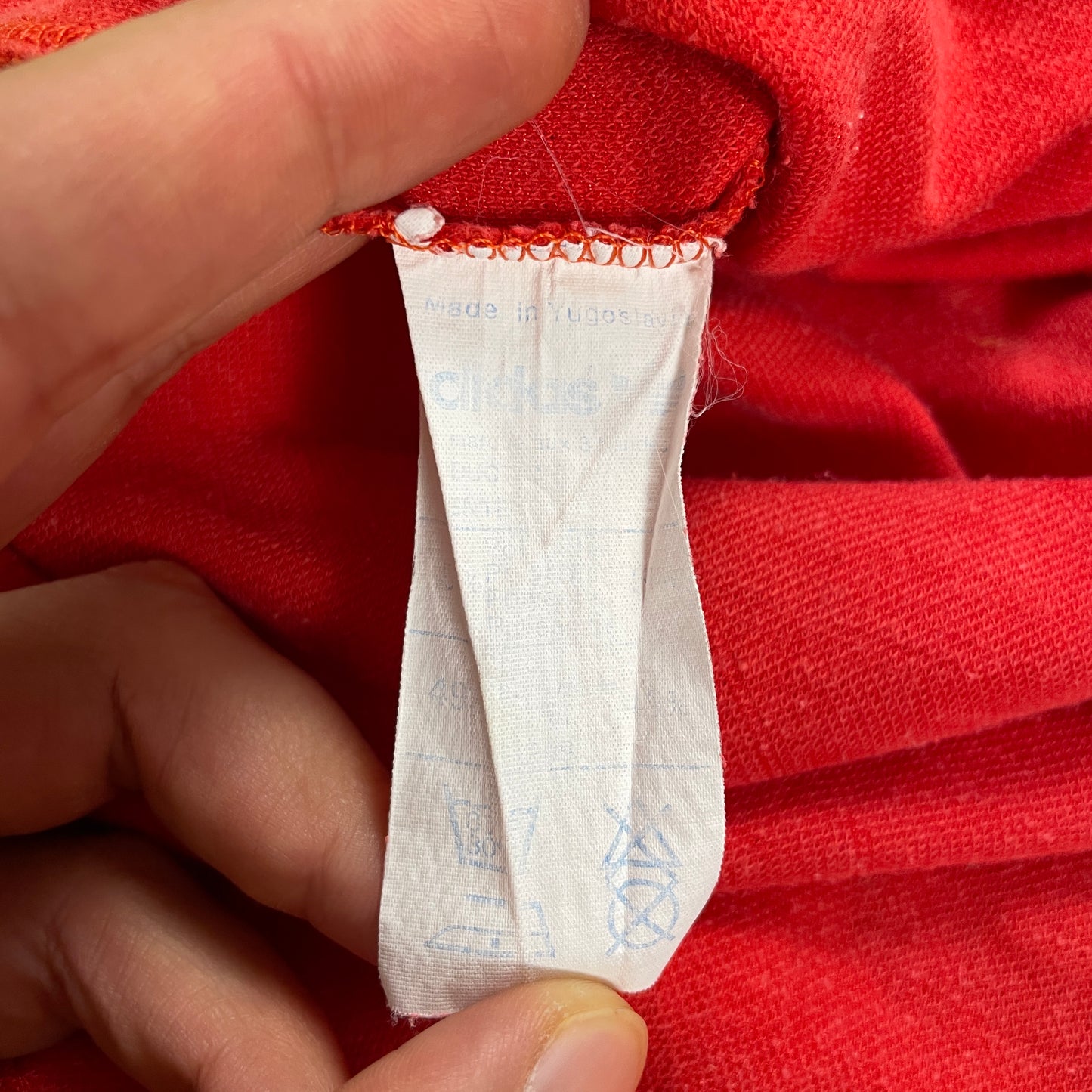 Adidas Trikot SV Fautenbach rot Größe XL 70er Jahre