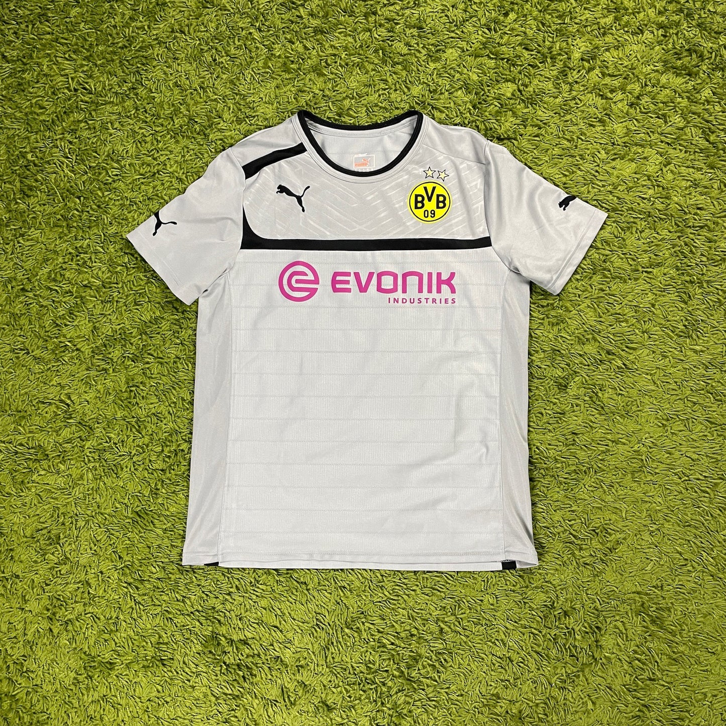 Puma Borussia Dortmund BVB Trikot grau Größe M Trainingsshirt