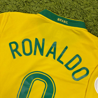 Nike Ronaldo Brasilien Trikot Gelb Größe M 2006