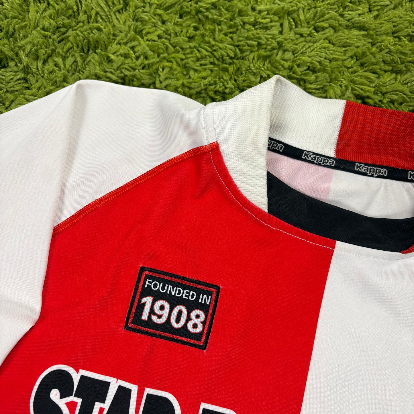 Kappa Feyenoord Rotterdam Trikot rot Weiß Größe L 2002 2003