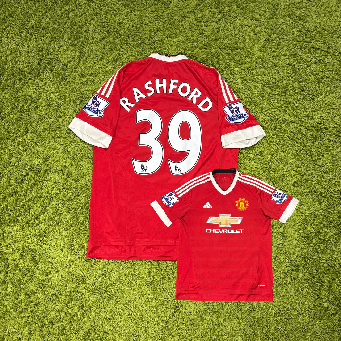 Adidas Manchester United Rashford Trikot rot Größe L 2015 2016