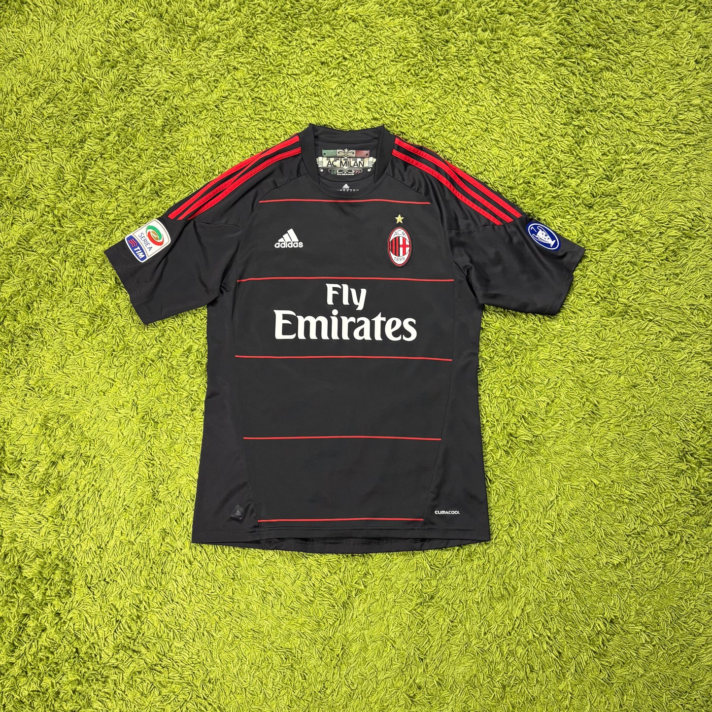 Adidas AC Mailand Milan Ronaldinho Trikot schwarz Größe M 2010 2011