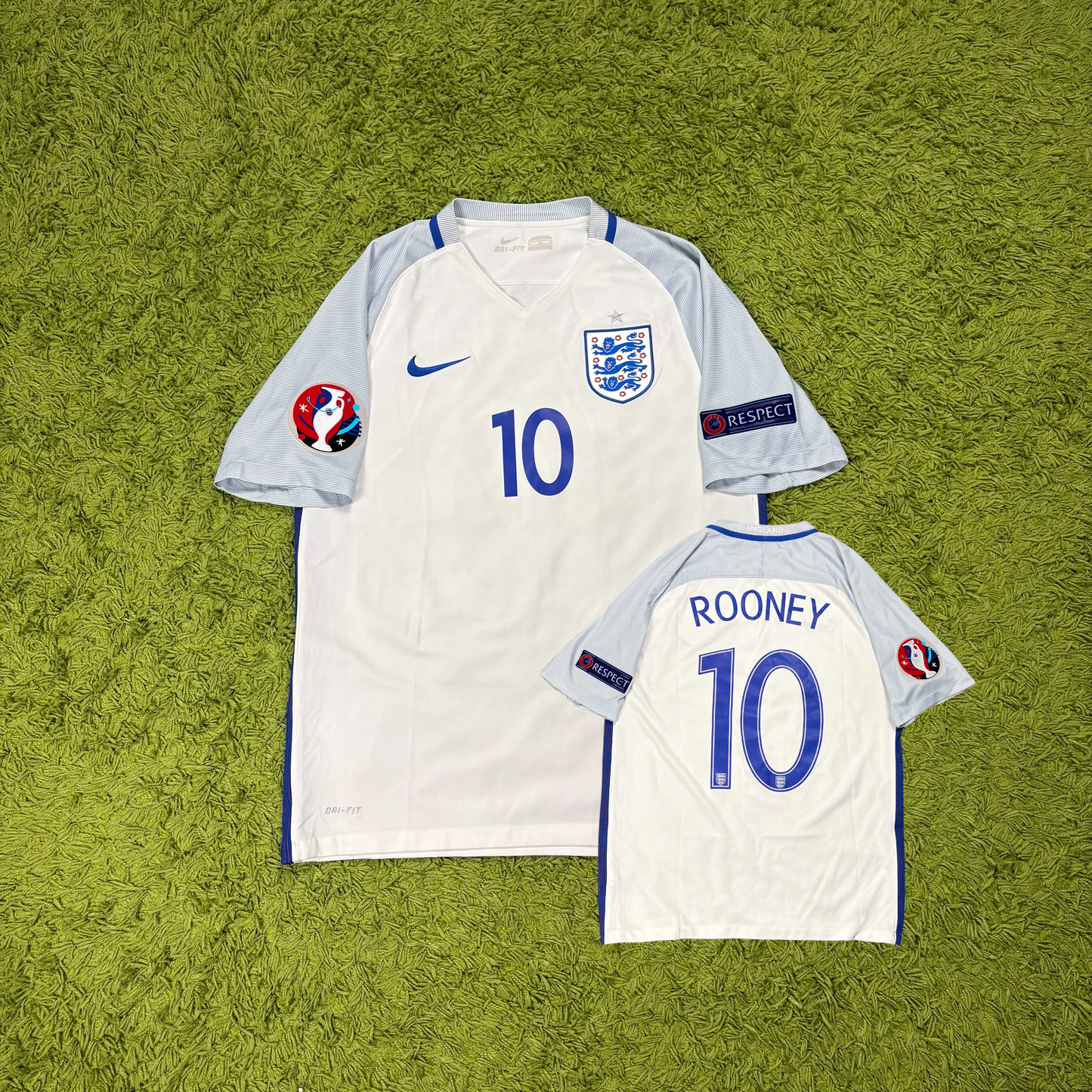 Nike England Rooney Trikot Weiß Größe M 2016