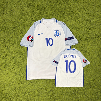 Nike England Rooney Trikot Weiß Größe M 2016