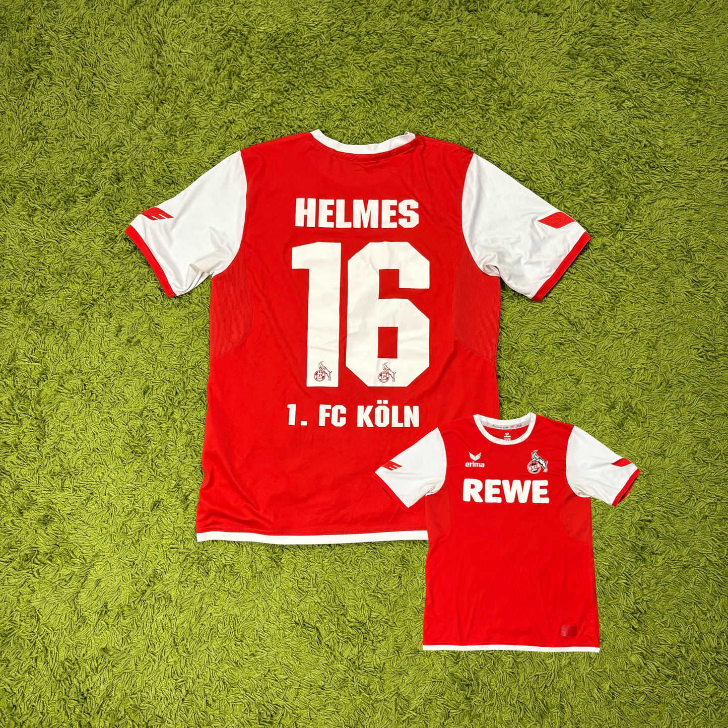 Erima 1. FC Köln Helmes Trikot rot Größe M 2013 2014