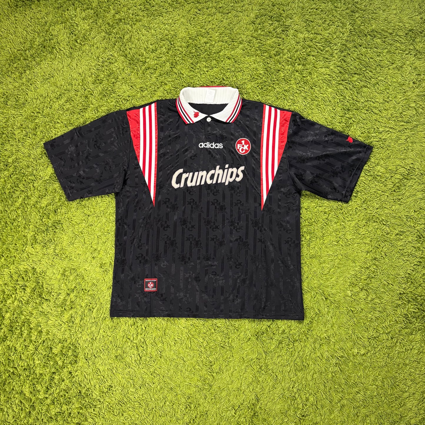 Adidas 1. FC Kaiserslautern Crunchips Trikot schwarz Größe XXL 1996 1997