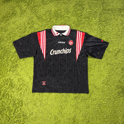 Adidas 1. FC Kaiserslautern Crunchips Trikot schwarz Größe XXL 1996 1997