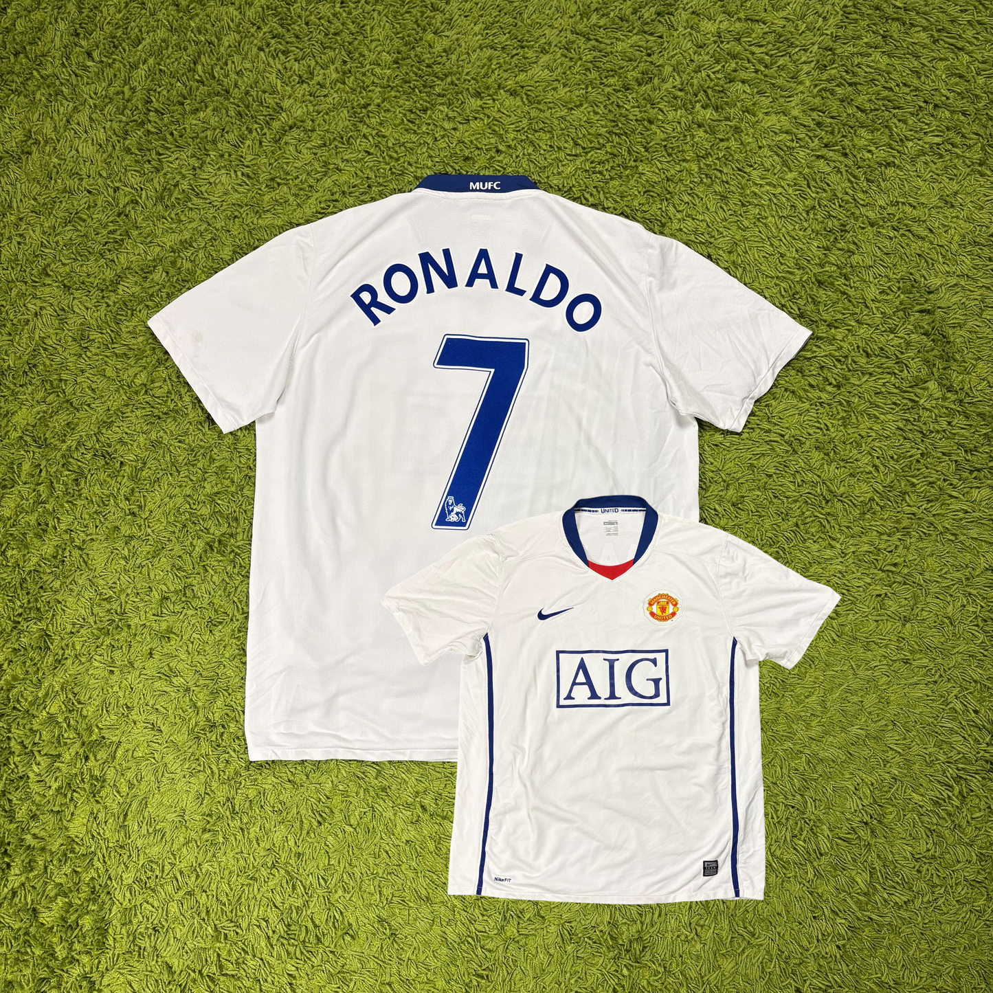 Nike Manchester United Trikot Ronaldo CR7 weiß Größe L 2008 2009