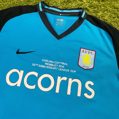 Nike Aston Villa Trikot blau Größe XXL 2008 2009