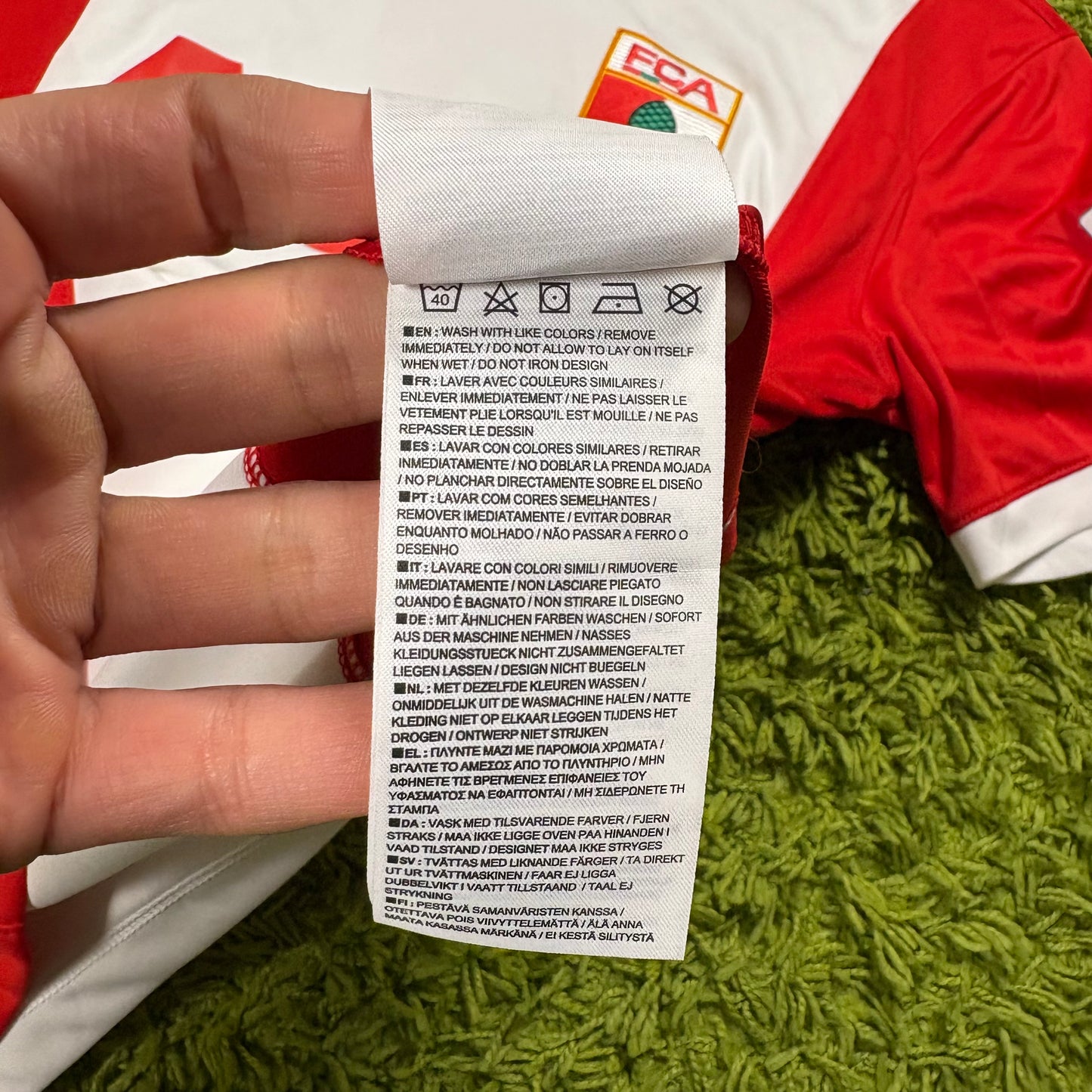 Nike FC Augsburg Altintop Trikot Weiß Größe M 2014 2015