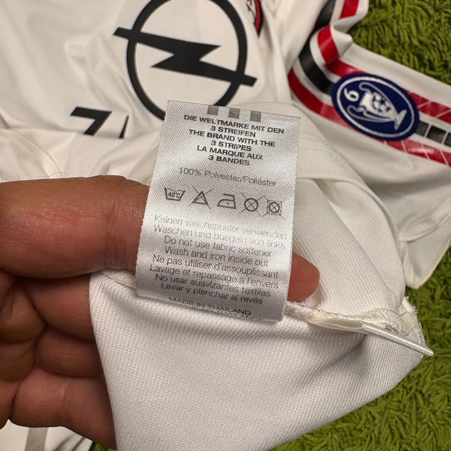 Adidas AC Mailand Milan Kaka Trikot Weiß Größe L 2005 2006