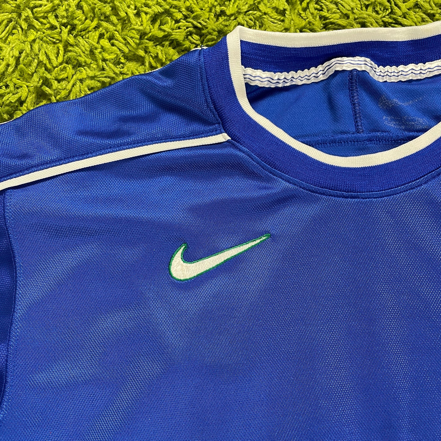 Nike Brasilien Trikot blau Größe S 1998