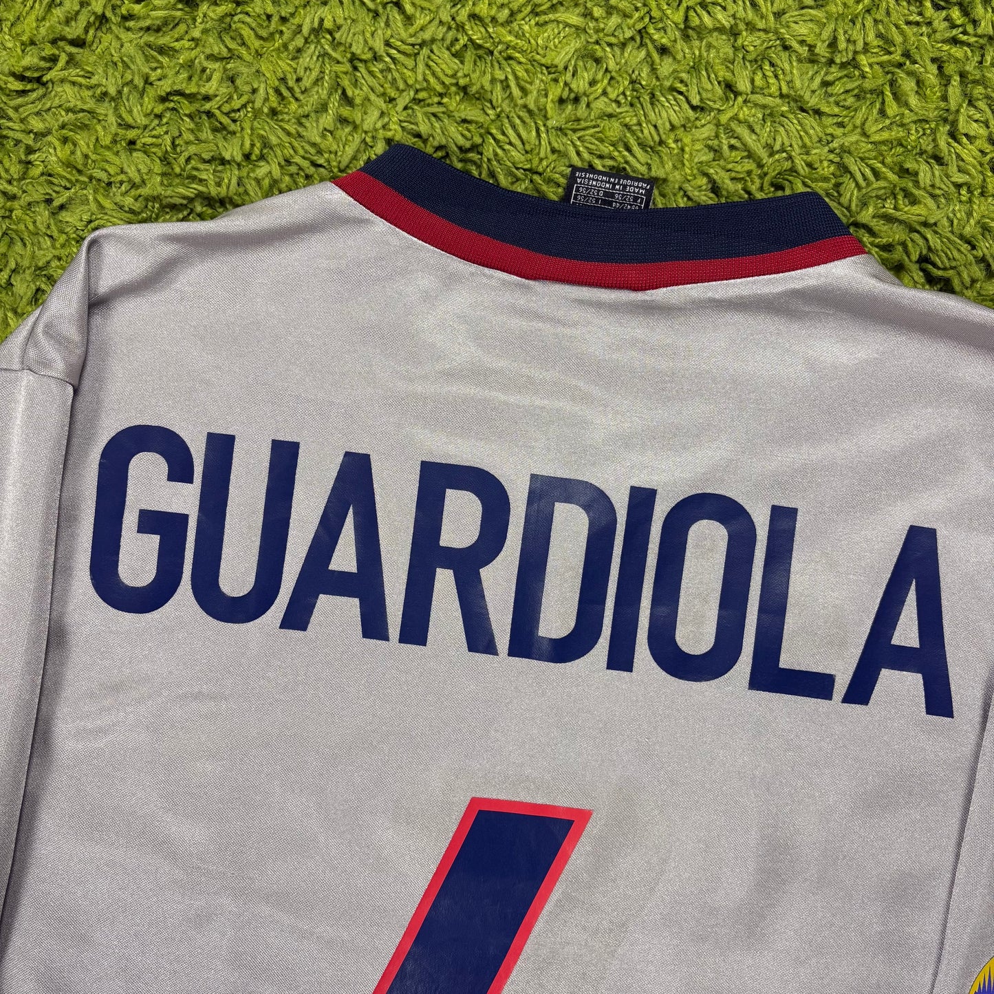 Nike FC Barcelona Guardiola Trikot grau Größe L 1999 2001
