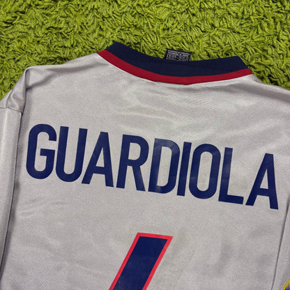 Nike FC Barcelona Guardiola Trikot grau Größe L 1999 2001
