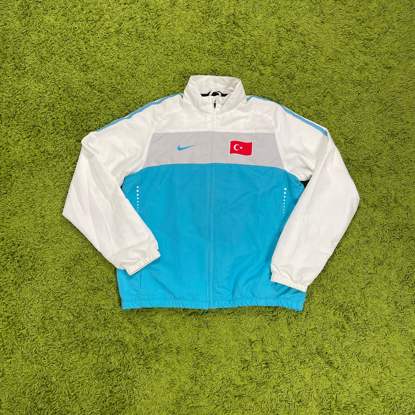 Nike Türkei Trainingsjacke Jacke weiß Größe XL