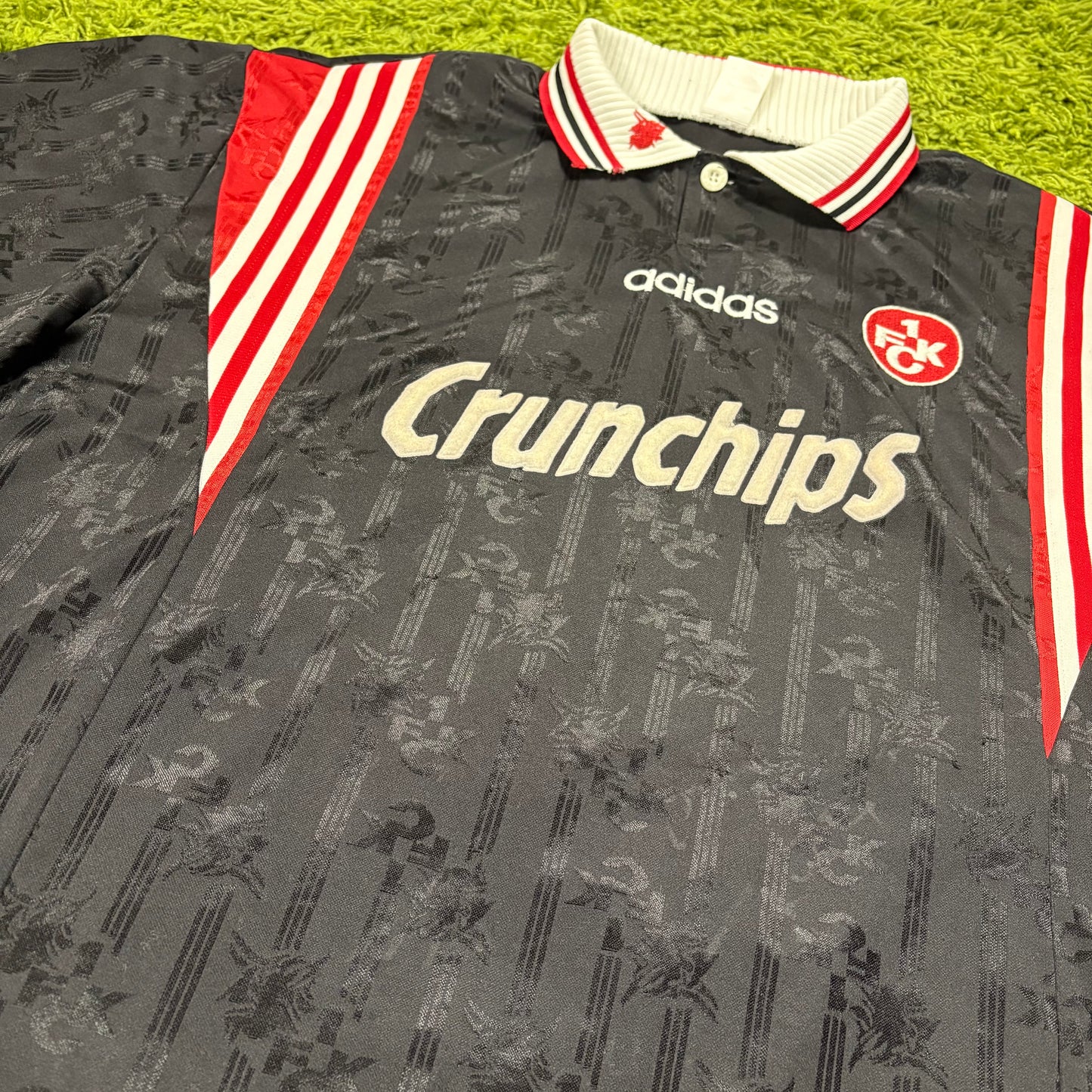 Adidas 1. FC Kaiserslautern Crunchips Trikot schwarz Größe XXL 1996 1997