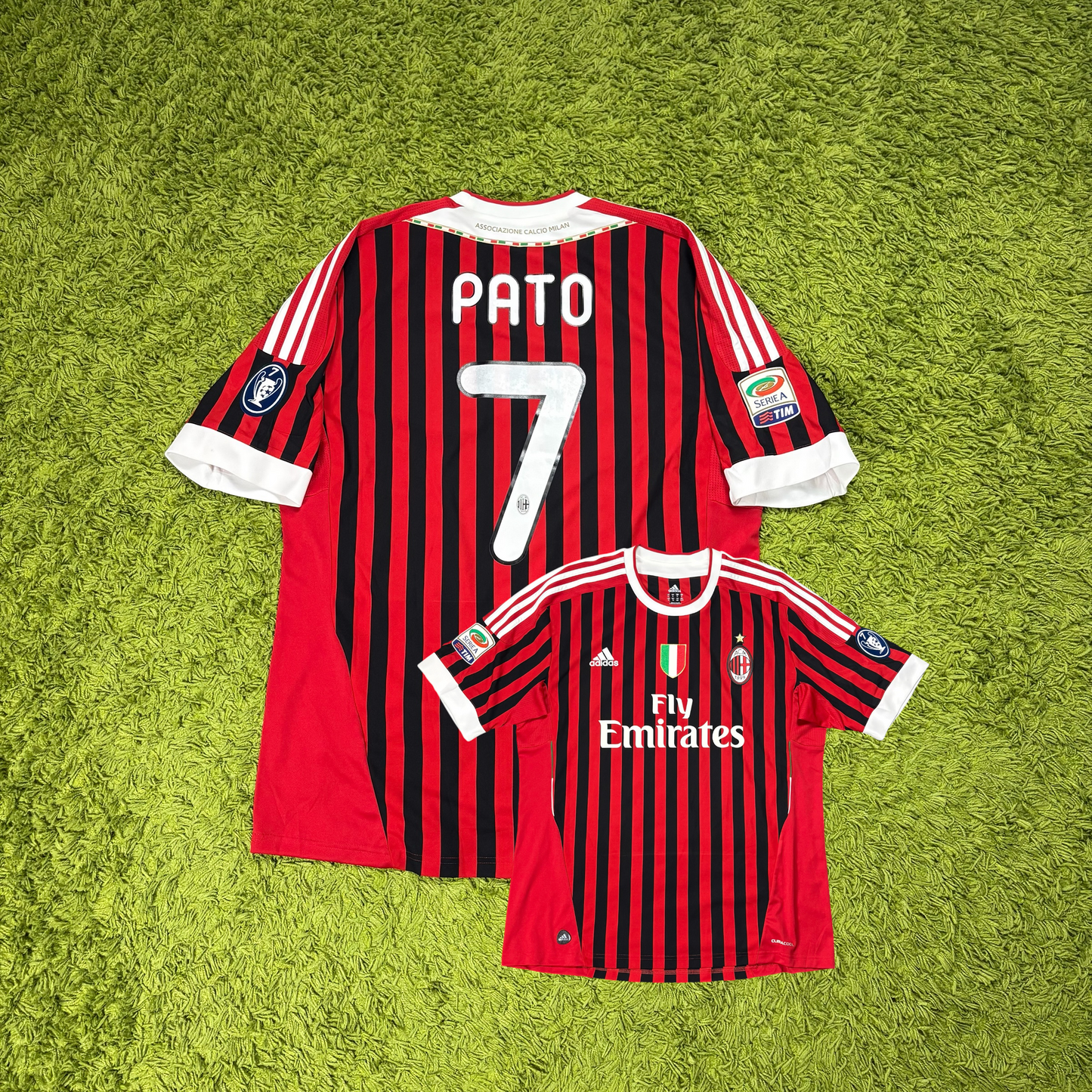 Adidas AC Mailand Milan Pato Trikot rot schwarz Größe XL 2010 2011