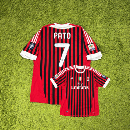 Adidas AC Mailand Milan Pato Trikot rot schwarz Größe XL 2010 2011