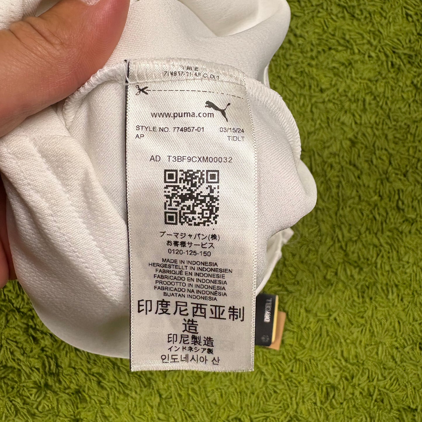 Puma Valencia CF Mosquera Trikot Weiß Größe L 2024 2025