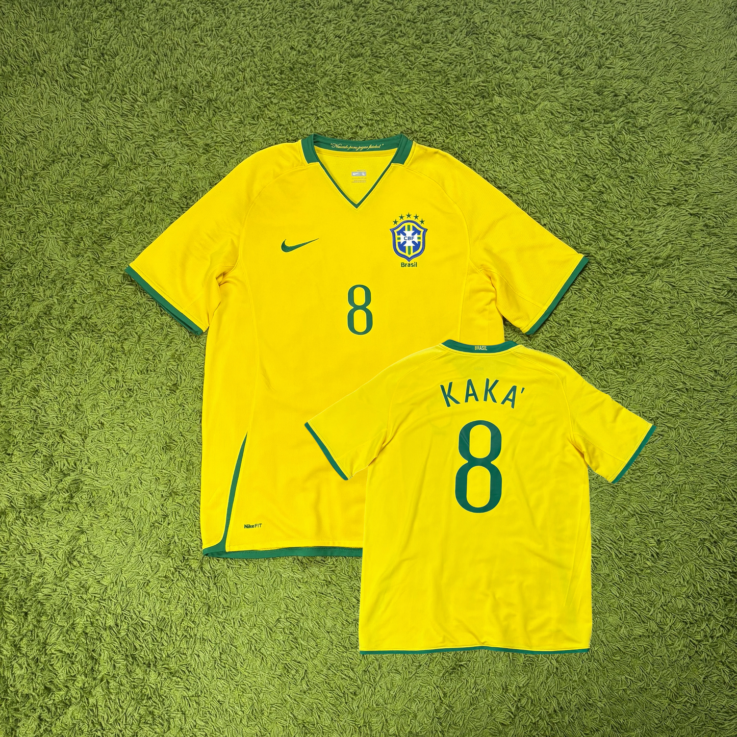 Nike Brasilien Trikot Kaka gelb Größe L 2008