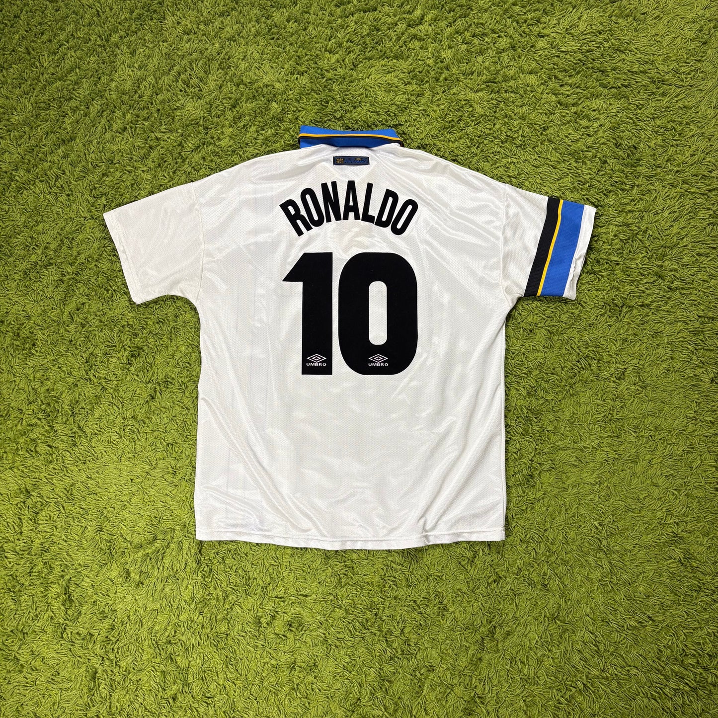 Umbro Inter Mailand Milan Milano Ronaldo R9 Trikot Weiß Größe XL 1997 1998 fenomeno