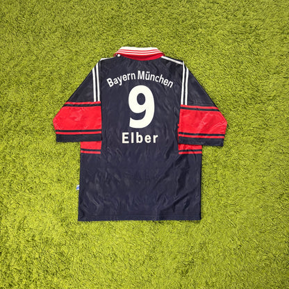 Adidas FC Bayern München Elber Trikot blau Größe M 1997 1998