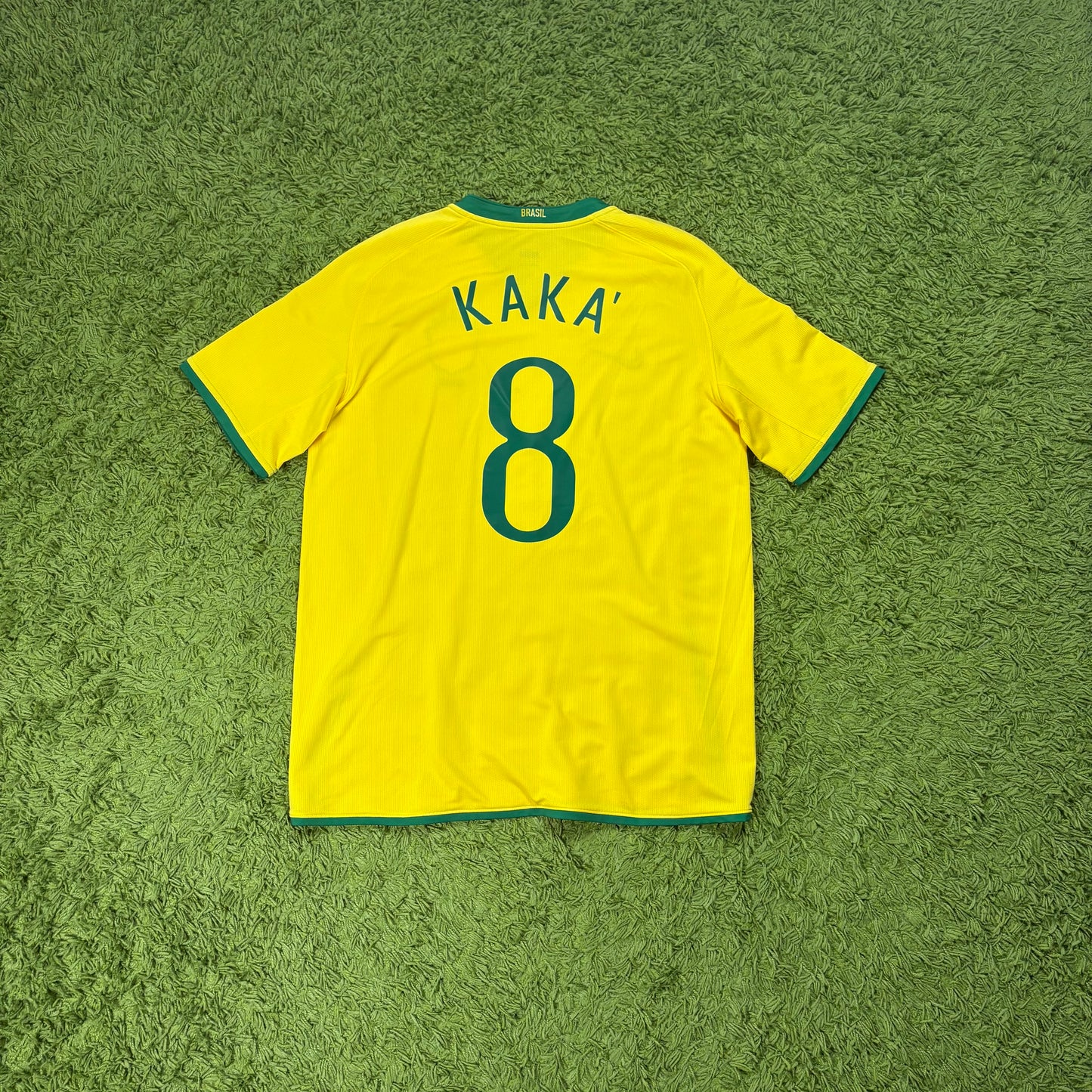 Nike Brasilien Trikot Kaka gelb Größe L 2008