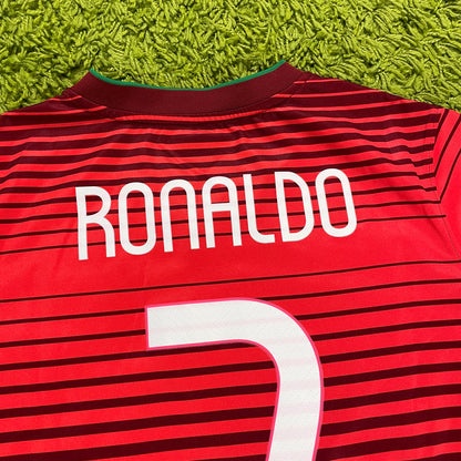 Nike Portugal Ronaldo Trikot rot Größe YXL - S 2014