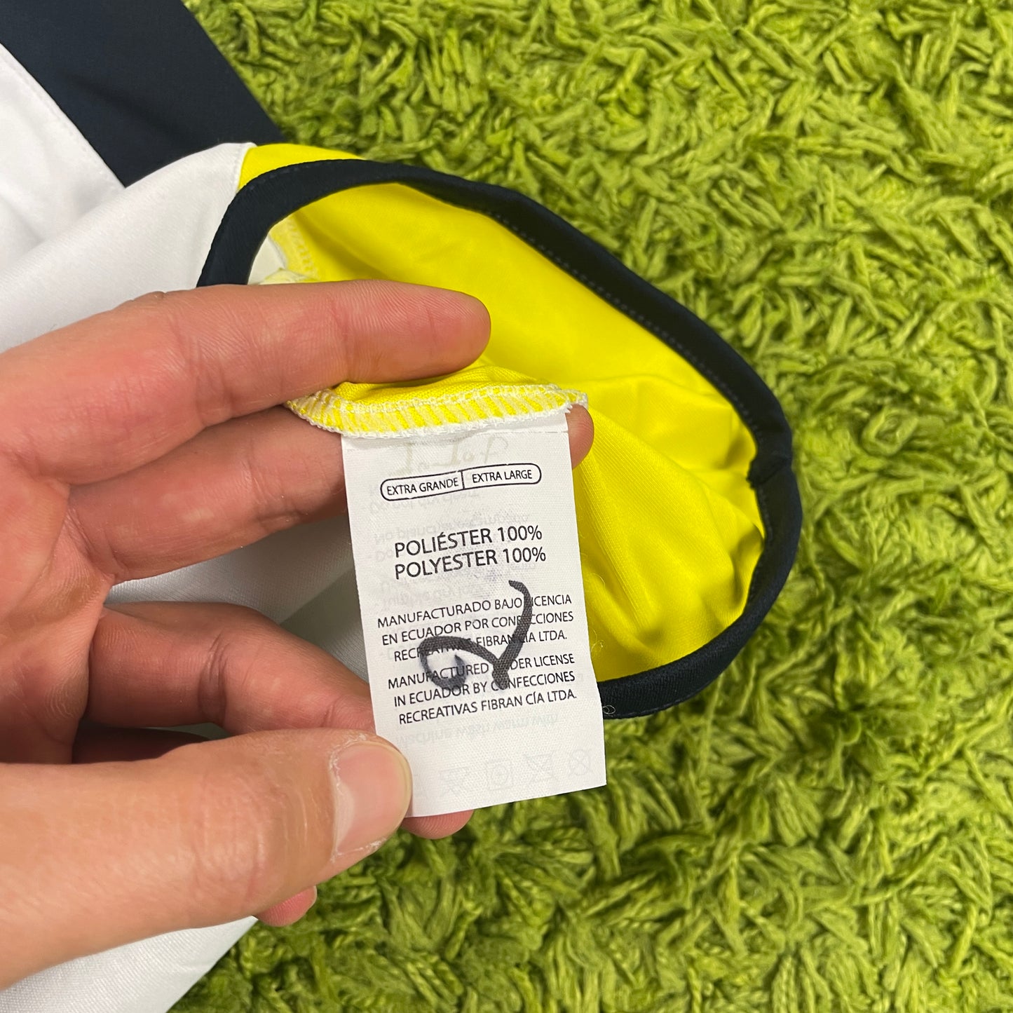 Marathon Ecuador Trikot weiß Größe XL