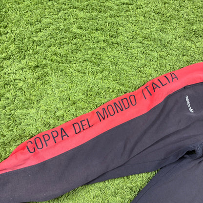 Adidas Italien Coppa Del Mondo Trainingsanzug Tracksuit grau 1990 Größe M