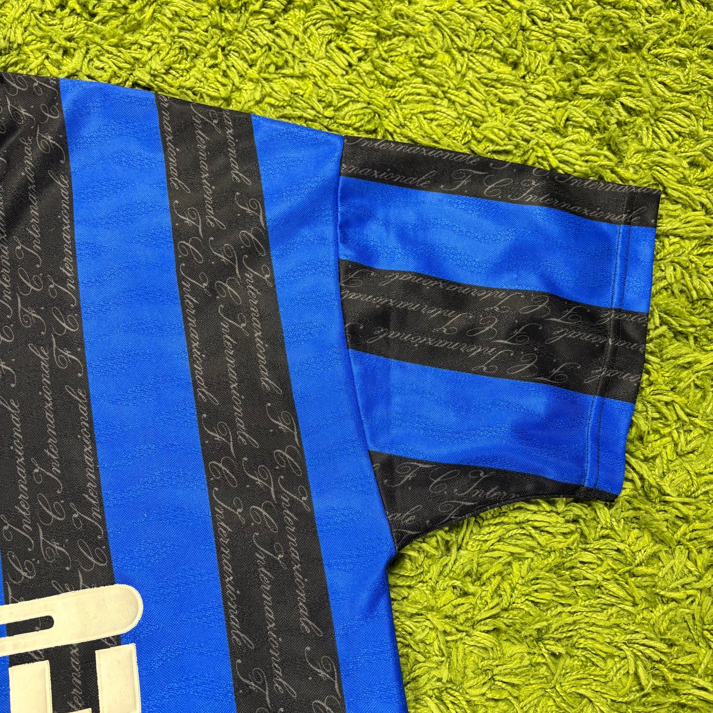Umbro Inter Mailand Milan Ronaldo R10 Trikot blau schwarz Größe L 1997 1998