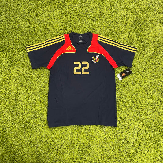 Adidas Spanien T Shirt Größe M blau 2008