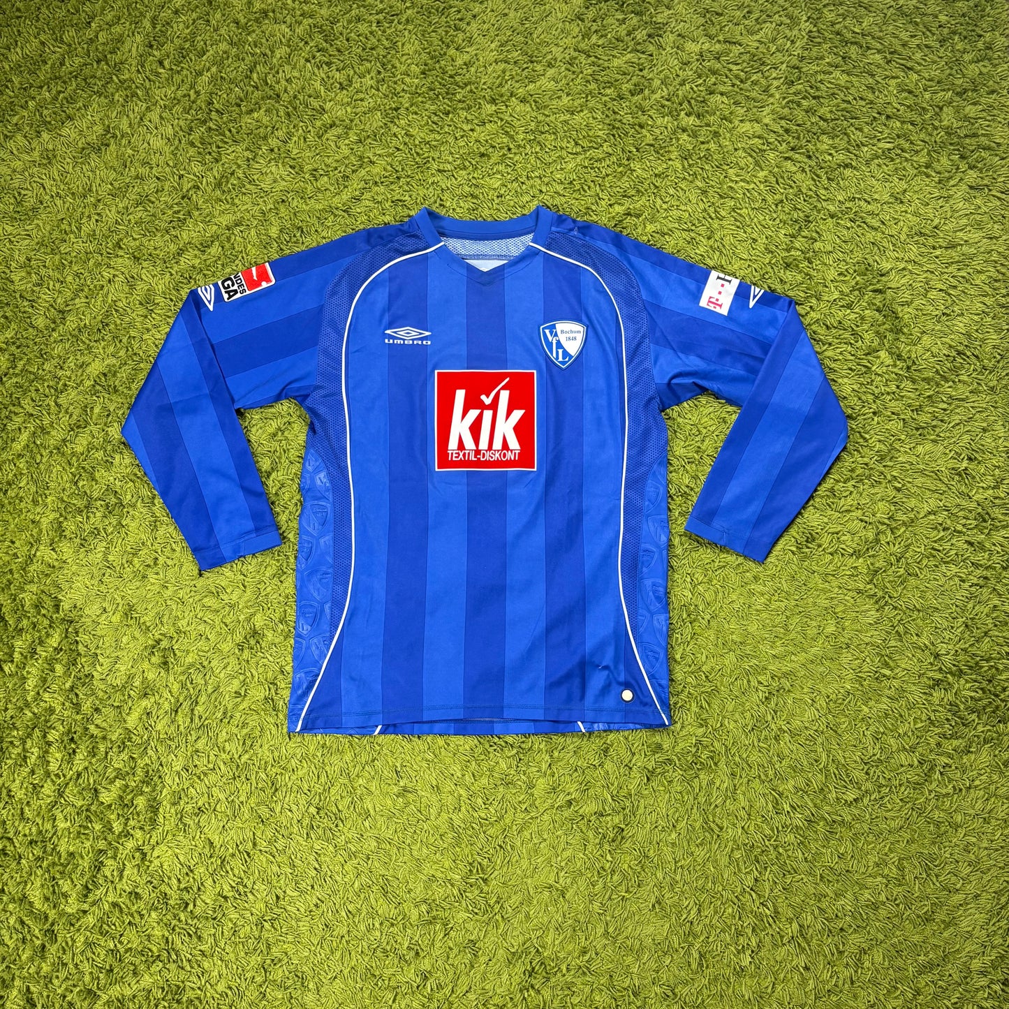 Umbro VFL Bochum Sestak Matchworn Trikot Langarm Blau Größe L 2007 2008