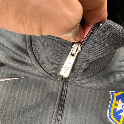 Nike Brasilien Trainingsjacke Jacke grau Größe L