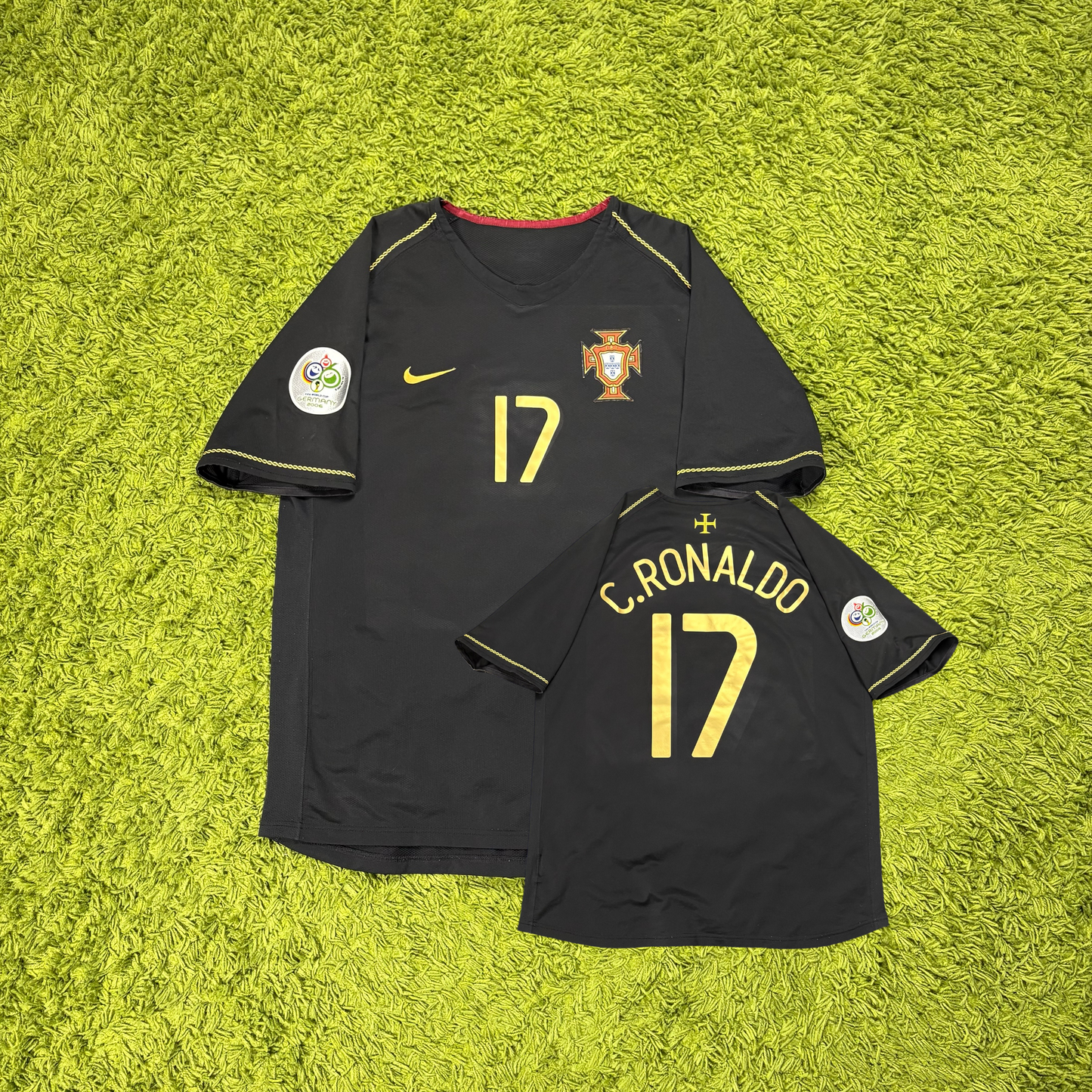 Nike Portugal Cristiano Ronaldo Trikot schwarz Größe L 2006