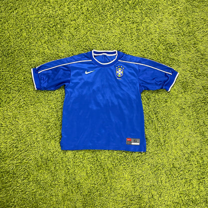 Nike Brasilien Trikot blau Größe S 1998