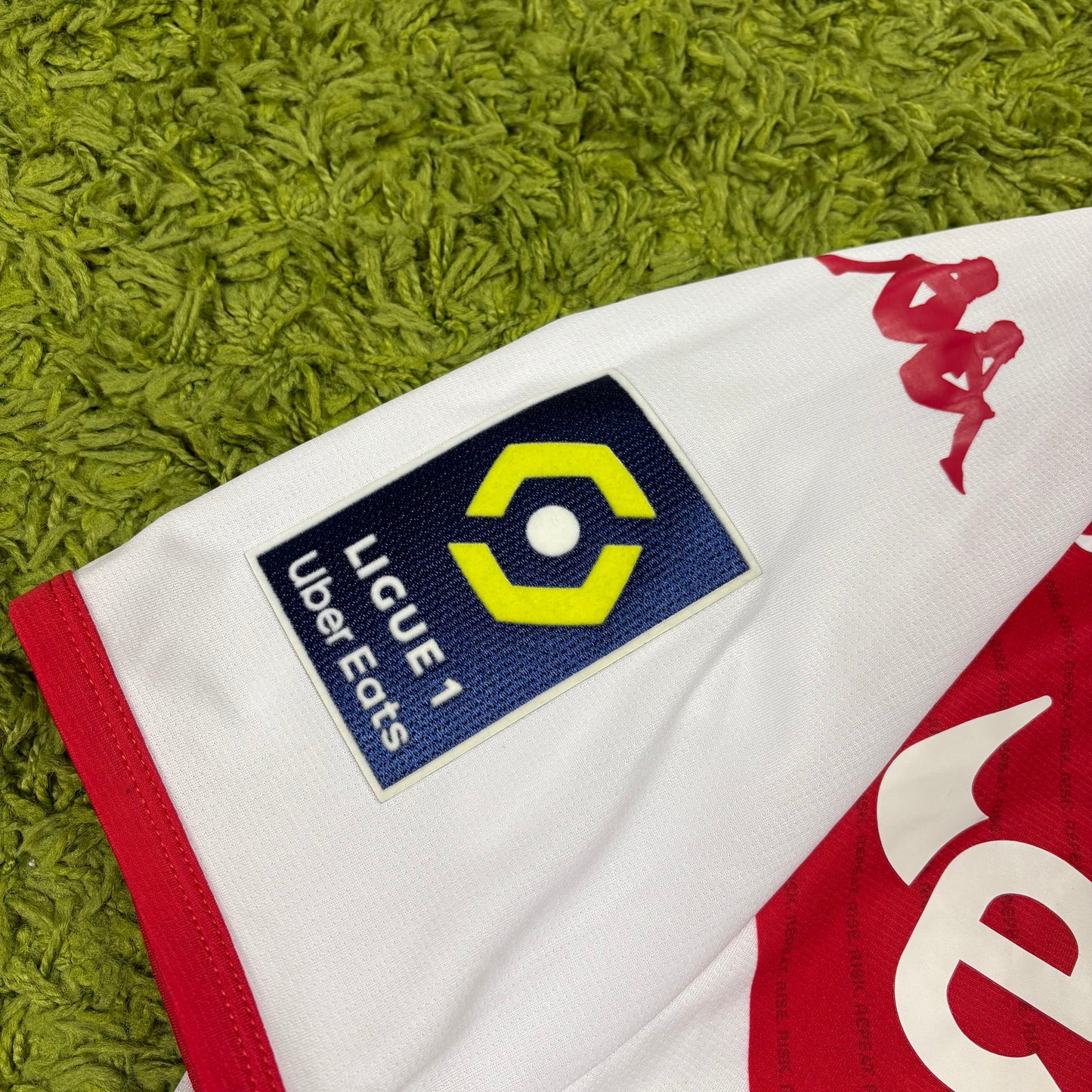 Kappa AS Monaco Tchouameni Trikot Weiß rot Größe M 2020 2021