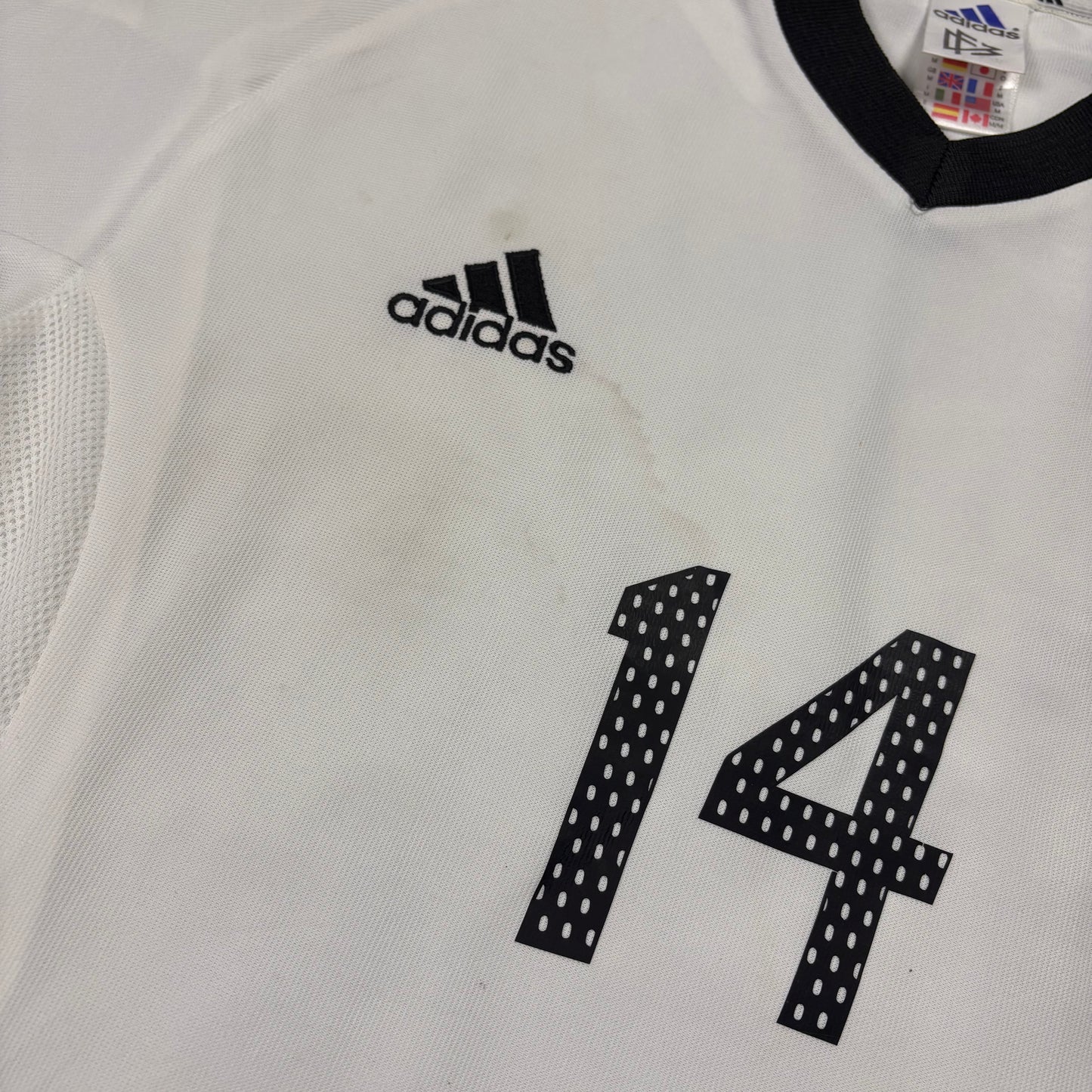 Adidas Deutschland DFB Asamoah Trikot Weiß Größe M 2002