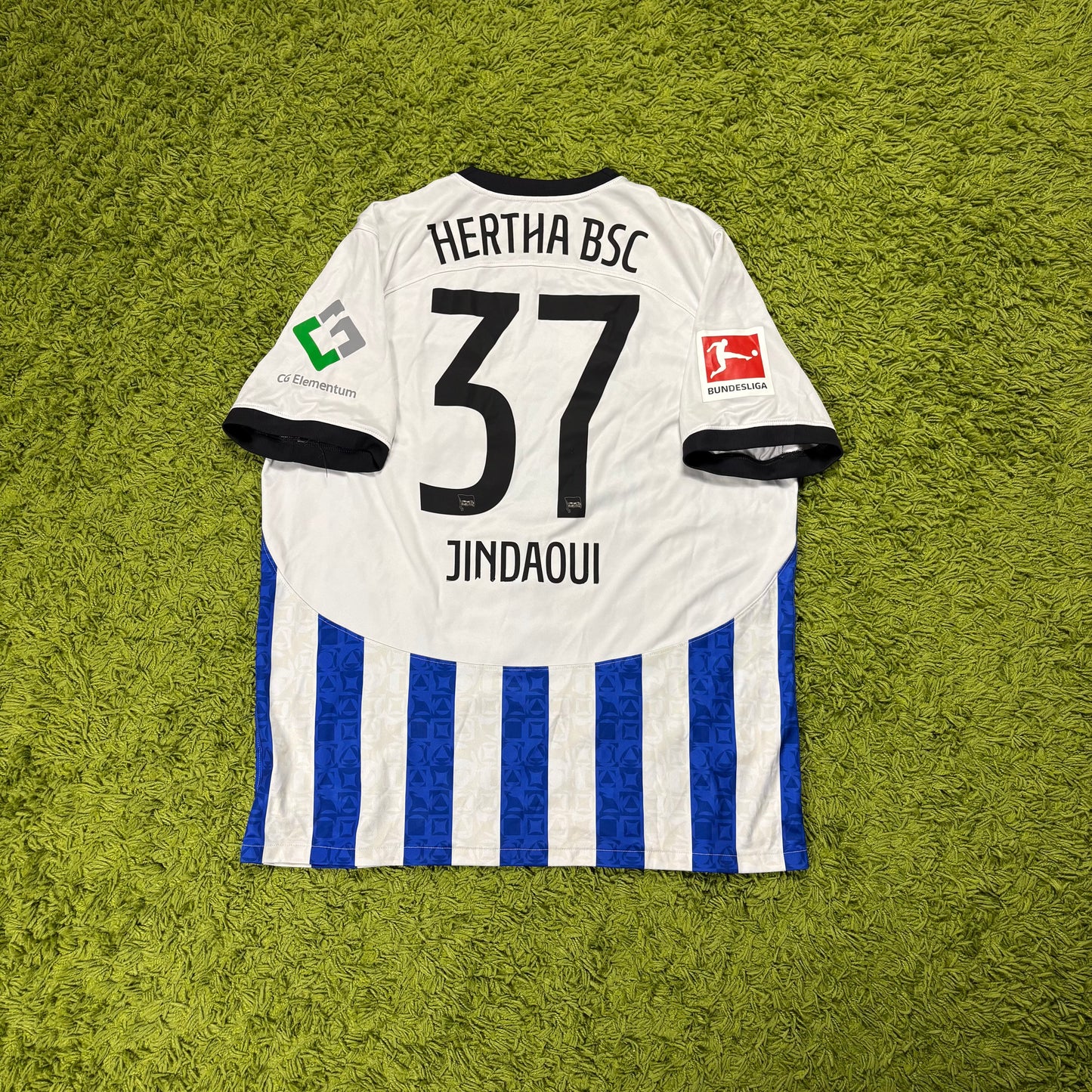 Nike Hertha BSC Berlin Jindaoui Trikot weiß blau Größe XL 2022 2023