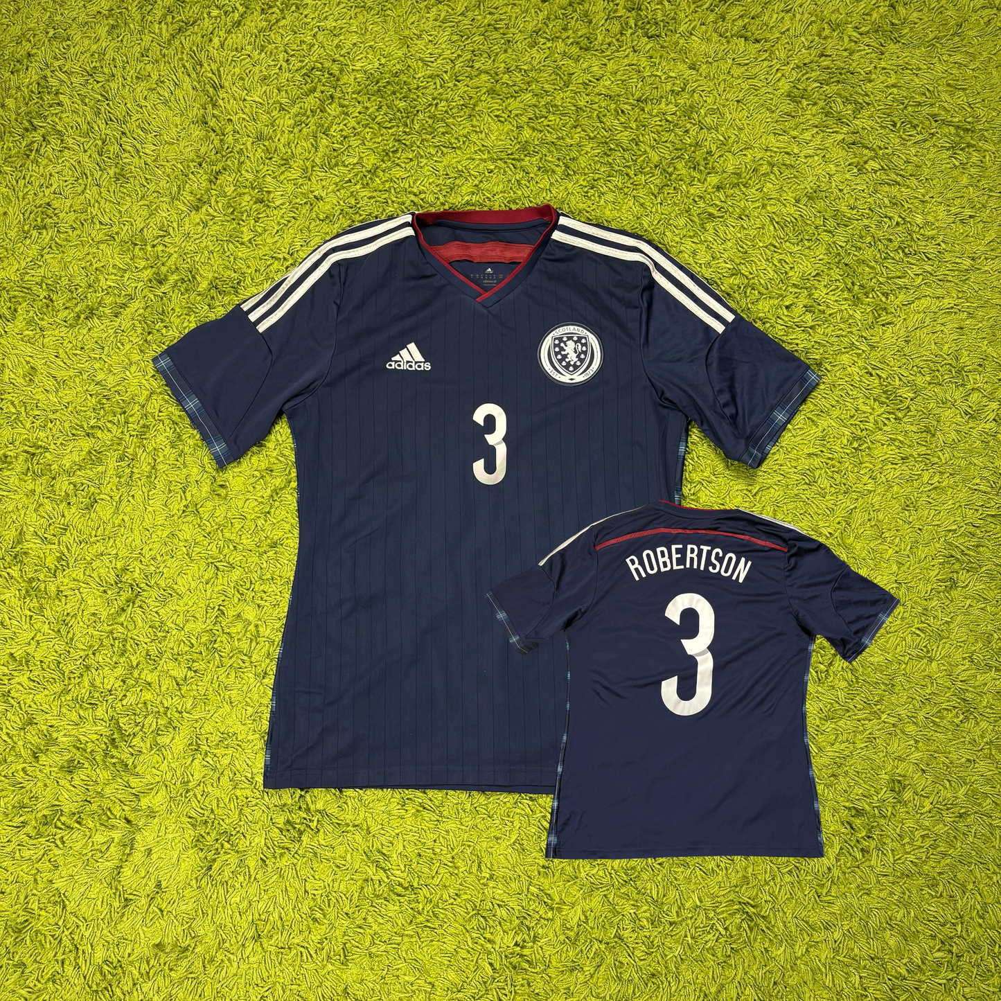 Adidas Schottland Robertson Trikot blau Größe M 2014
