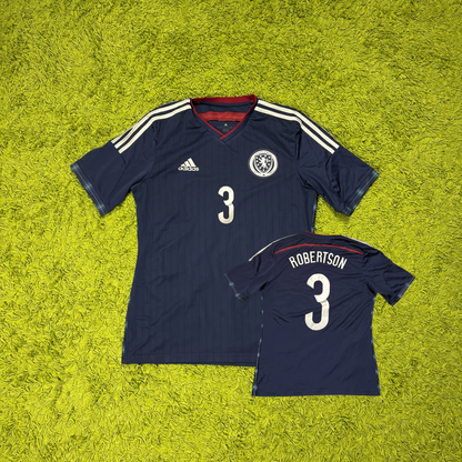 Adidas Schottland Robertson Trikot blau Größe M 2014