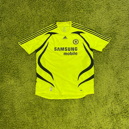 Adidas FC Chelsea London Trikot gelb grün Neon Größe XXL 2007 2008