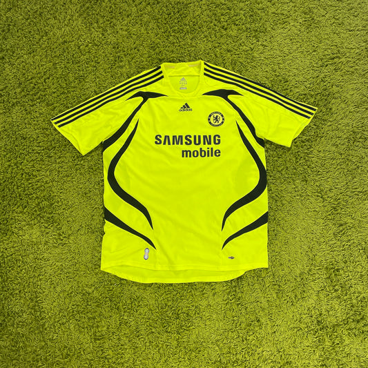 Adidas FC Chelsea London Trikot gelb grün Neon Größe XXL 2007 2008